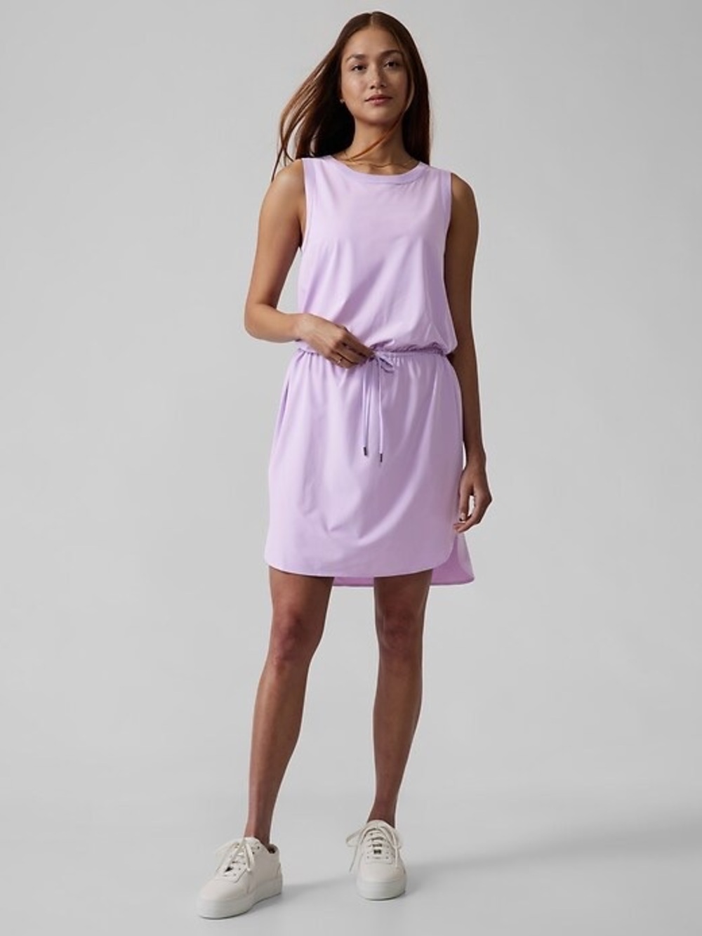 Athleta Rico Dress Medium Lavender Purple Summer Leisure Wear